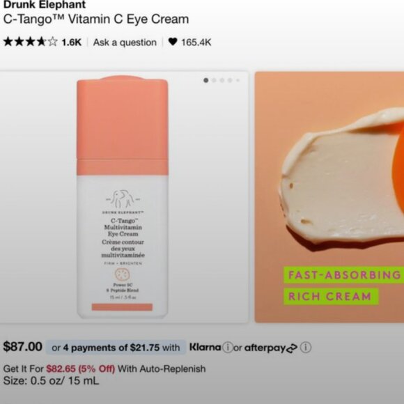 Drunk Elephant C-Tango Vitamin C Eye Cream 15mL BNIB - Picture 2 of 12